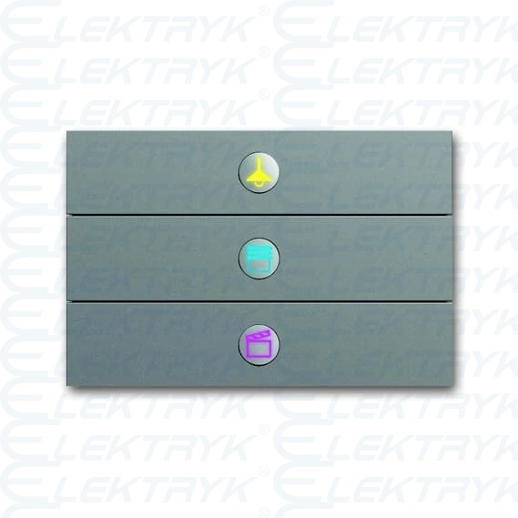 6342-866-101-500^ELEMENT OBSŁUGOWY BUSCH-PRION, 3/6 KLAWISZOWY, STAL SZLACHETNA PRION SWITCH SENSOR 3-FOLD -KNX-