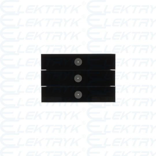 6342-825-101-500^ELEMENT OBSŁUGOWY BUSCH-PRION, 3/6 KLAWISZOWY, SZKŁO CZARNE PRION SWITCH SENSOR 3-FOLD -KNX-