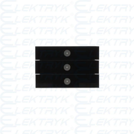 6342-825-101-500^ELEMENT OBSŁUGOWY BUSCH-PRION, 3/6 KLAWISZOWY, SZKŁO CZARNE PRION SWITCH SENSOR 3-FOLD -KNX-