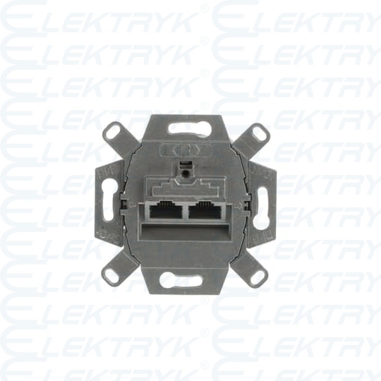 0218/11-101-507^GNIAZDO PRZYŁĄCZENIOWE UAE, RJ45 KAT. 6A ISO EKRANOWANE, POJEDYNCZE ZŁĄCZE 8-PINOWE, 8(8)METAL