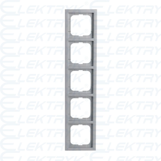 1725-183K^RAMKA 5-KROTNA -FUTURE-ALUMINIOWO SREBRNY