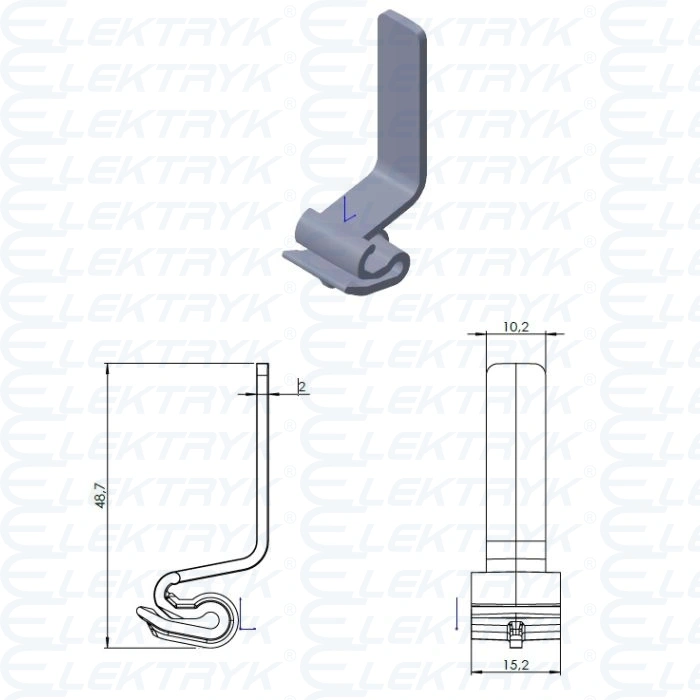 ZATRZASK KLIPS KABLOWY M-936