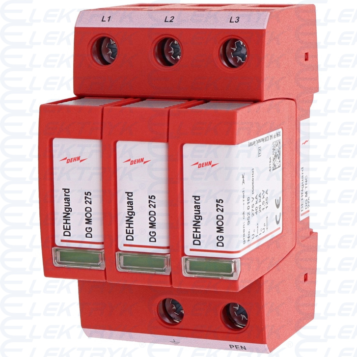DEHNguard M TNC 275,  ogranicznik przepięć 3-biegunowy do sieci 230 V AC