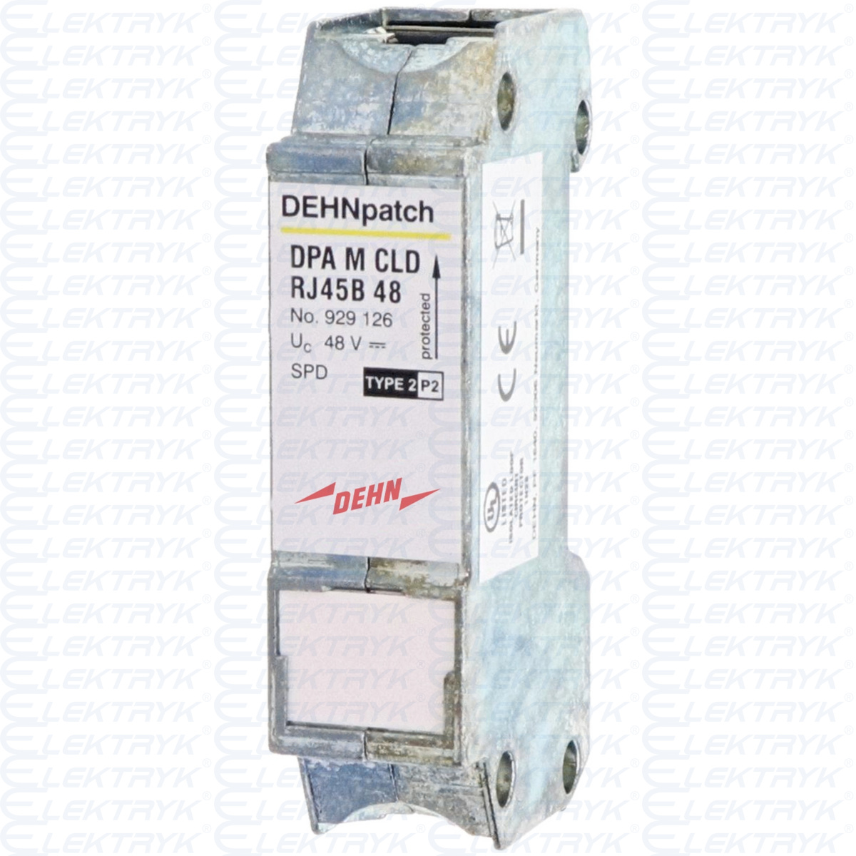 DPA M CLD RJ45B 48 Ogranicznik przepięć DEHNpatch M CLD RJ45B 48