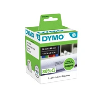 TAŚMA DYMO ETYKIETA PAPIEROWA 89mm x 36mm biały 260szt/2rolki nr.kat. 99012