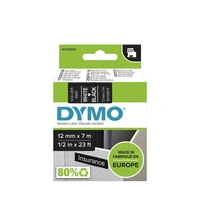 TAŚMA DYMO D1 12mm x 7m BIAŁY / CZARNY nr.kat. 45021