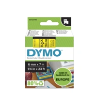 TAŚMA DYMO D1 6mm x 7m CZARNY / ŻÓŁTY nr.kat. 43618