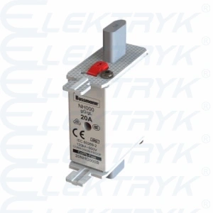 NH000 Wkładka 20A 500V GL/GG bezpiecznik WT-000 20NHG000B