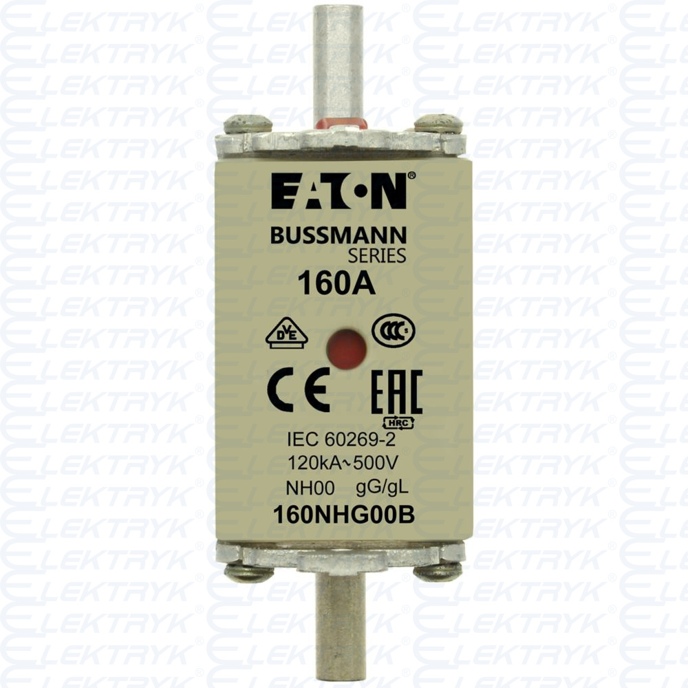 NH00 Wkładka 160A 500V GL/GG bezpiecznik WT-00 160NHG00B