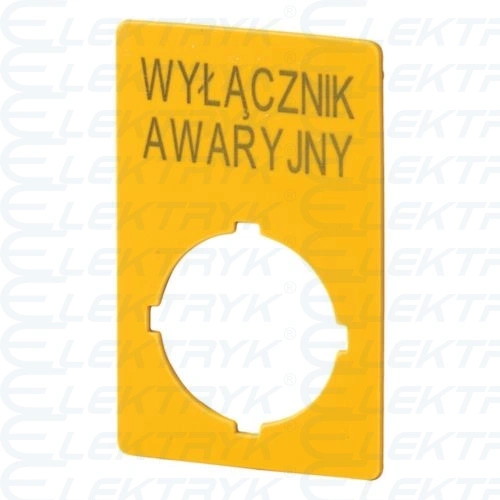 M22-XZK-PL99 Szyld do przycisków awaryjnych PL