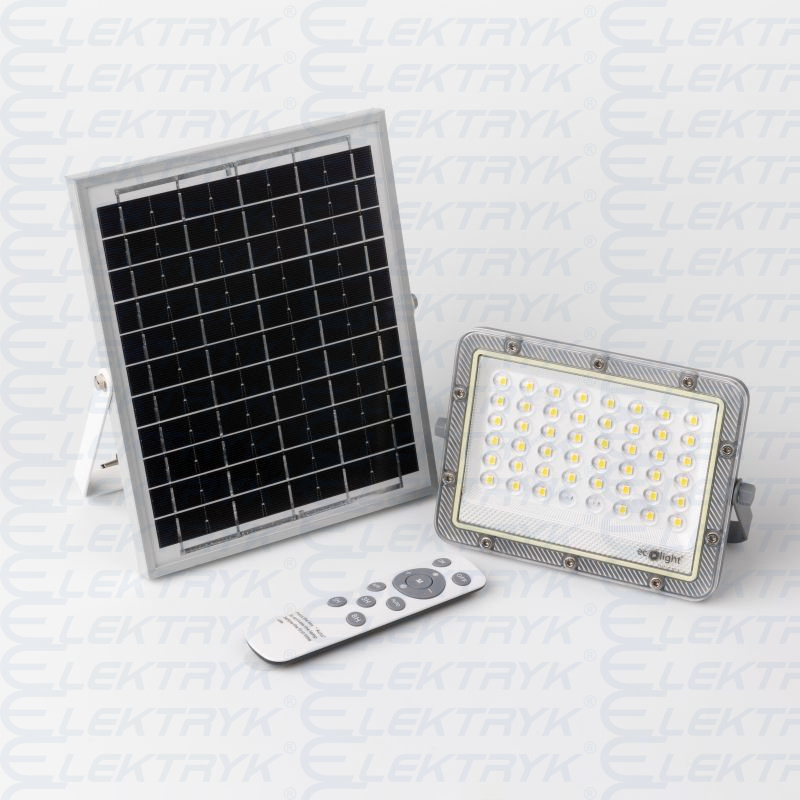 Naświetlacz LED 50W NW Z PANELEM SOLARNYM  PREMIUM LINE 4000K 400lm