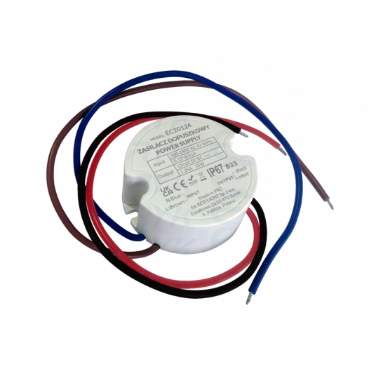 Zasilacz do puszki 2,08A 25W 12V IP67