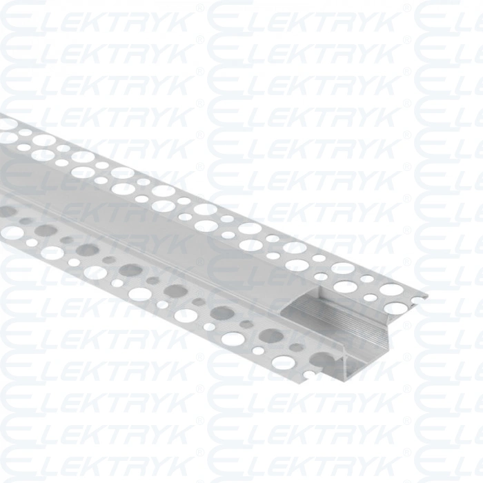 Profil led GPS02 podtynkowy biały +klosz mleczny 2m profil alu K/G (szeroki 17mm)