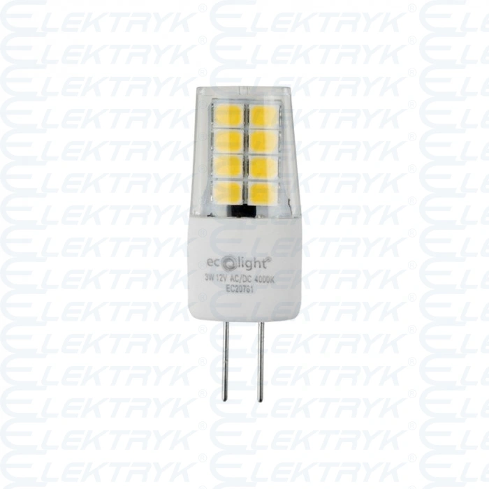 G4 3W 12V AC/DC 3000K 300lm Żarówka LED