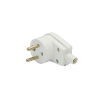 VWK 220-01, biała, 16A, 250V, IP20 Wtyczka kątowa (WT-16)