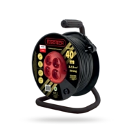 PZB-40-50G PRZEDŁUŻACZ ZWIJANY BĘBNOWY 50MB 3G1,5 W GUMIE