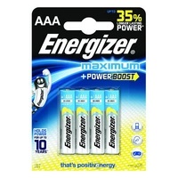 ENERGIZER Bateria alkaliczna MAXIMUM +POWER BOOST AAA LR03 (op.4 szt.)