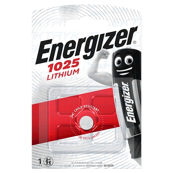ENERGIZER Bateria CR1025 3V LITHIUM (1szt/op)