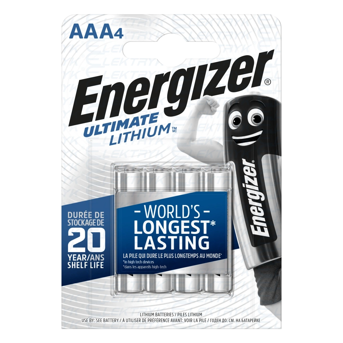 ENERGIZER Bateria litowa AAA L92 (op.4 szt.) ULTIMATE LITHIUM