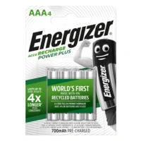 ENERGIZER Akumulator 700mAh  AAA HR03 1,2V (op.4szt.) ACCU RECHARGE POWER PLUS
