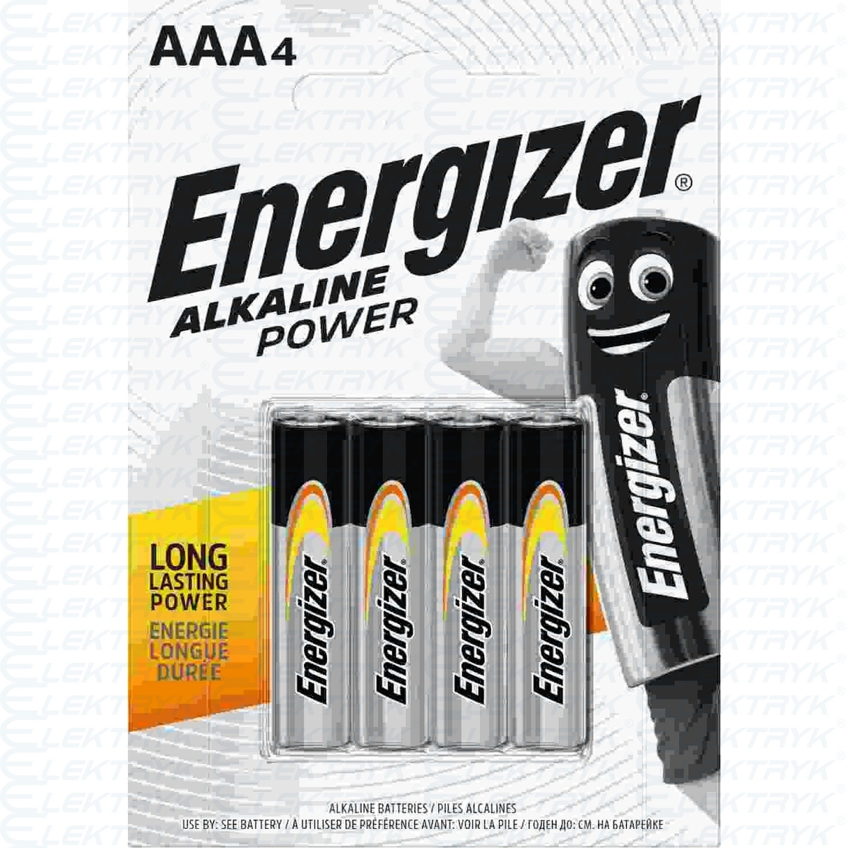 ENERGIZER Bateria alkaliczna LR03/4szt. Power  AAA E300132603