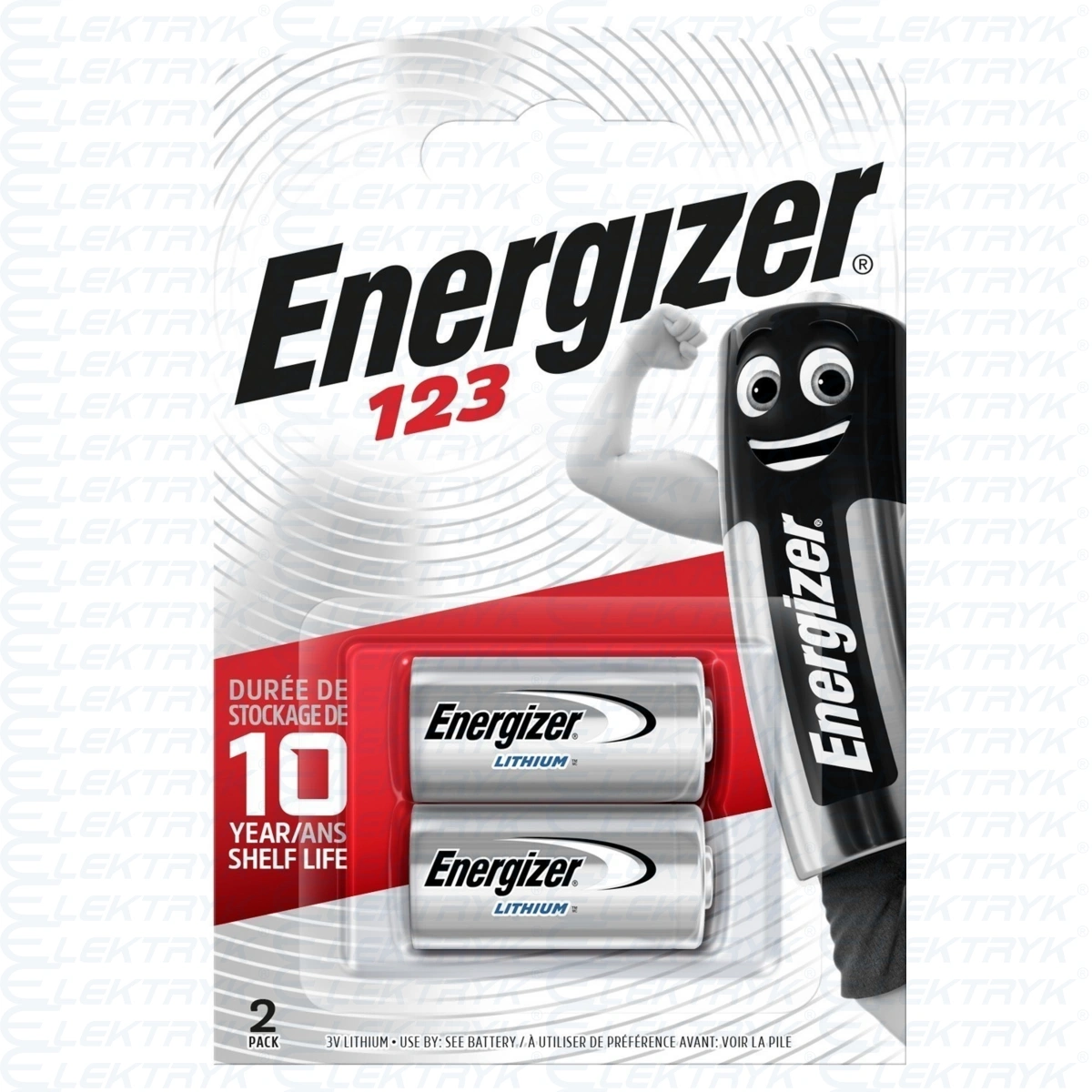 ENERGIZER Bateria 3V PHOTO LITHIUM 123 (op. 2szt)