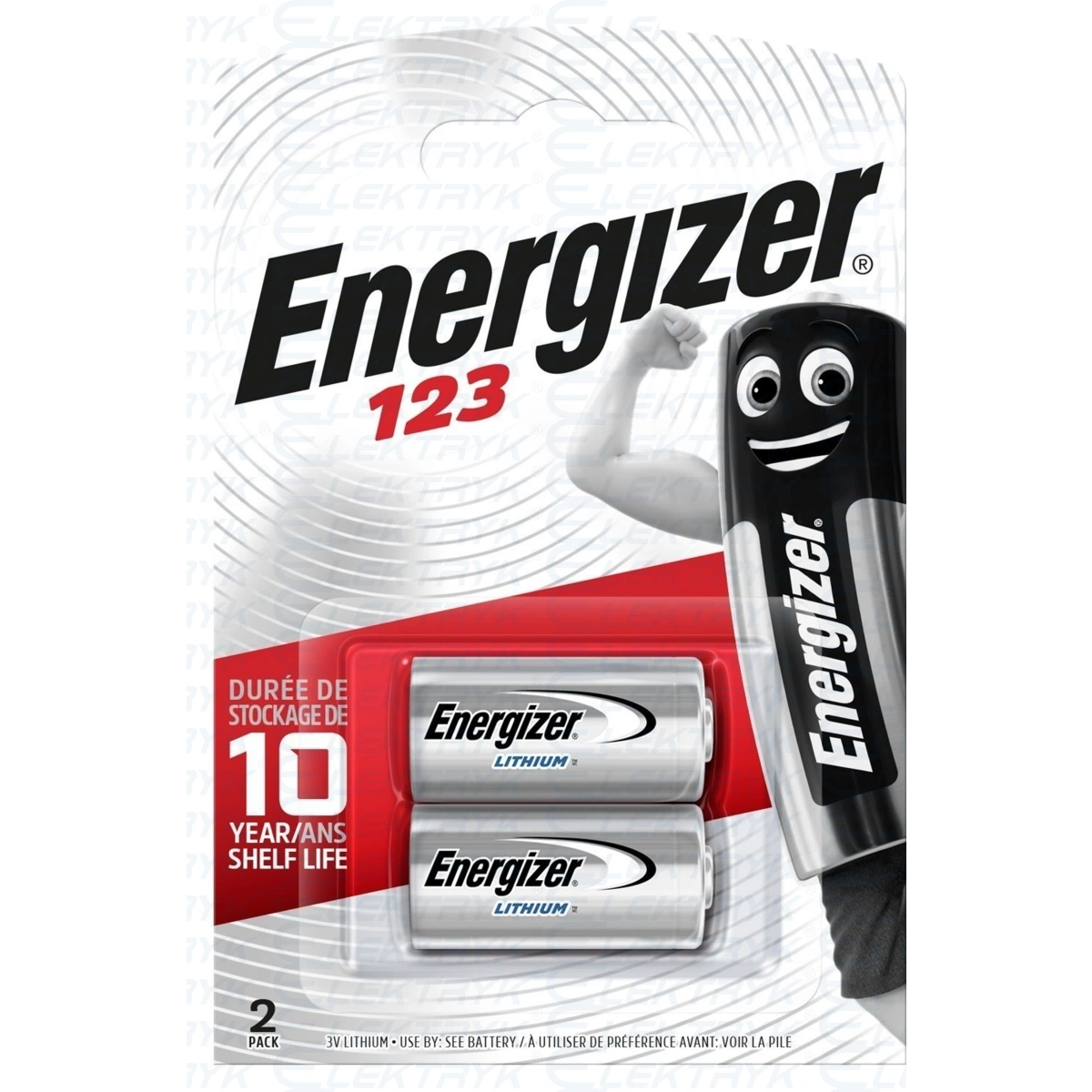 ENERGIZER Bateria 3V PHOTO LITHIUM 123 (op. 2szt)