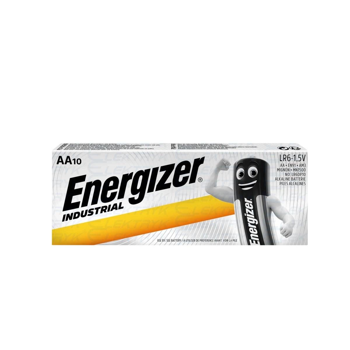ENERGIZER Bateria alkaliczna AA, LR6 1,5V (op.10szt.) INDUSTRIAL