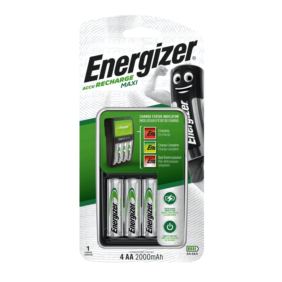 ENERGIZER Ładowarka MAXI+4AA ACCU H