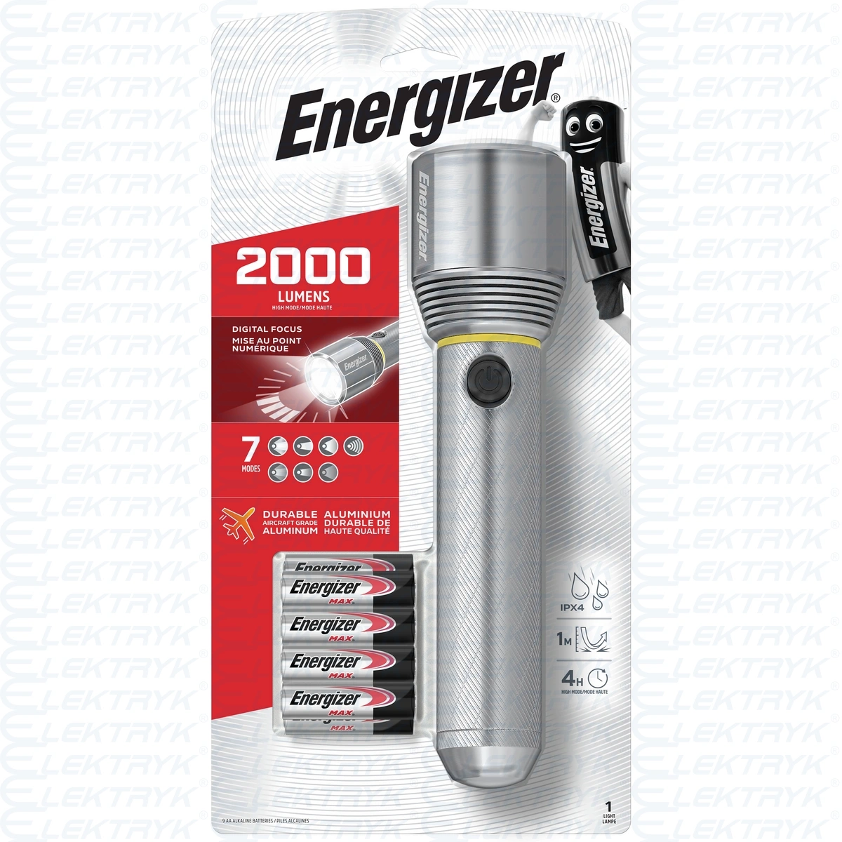 ENERGIZER LATARKA METAL VISION HD 2000lm 9xAA