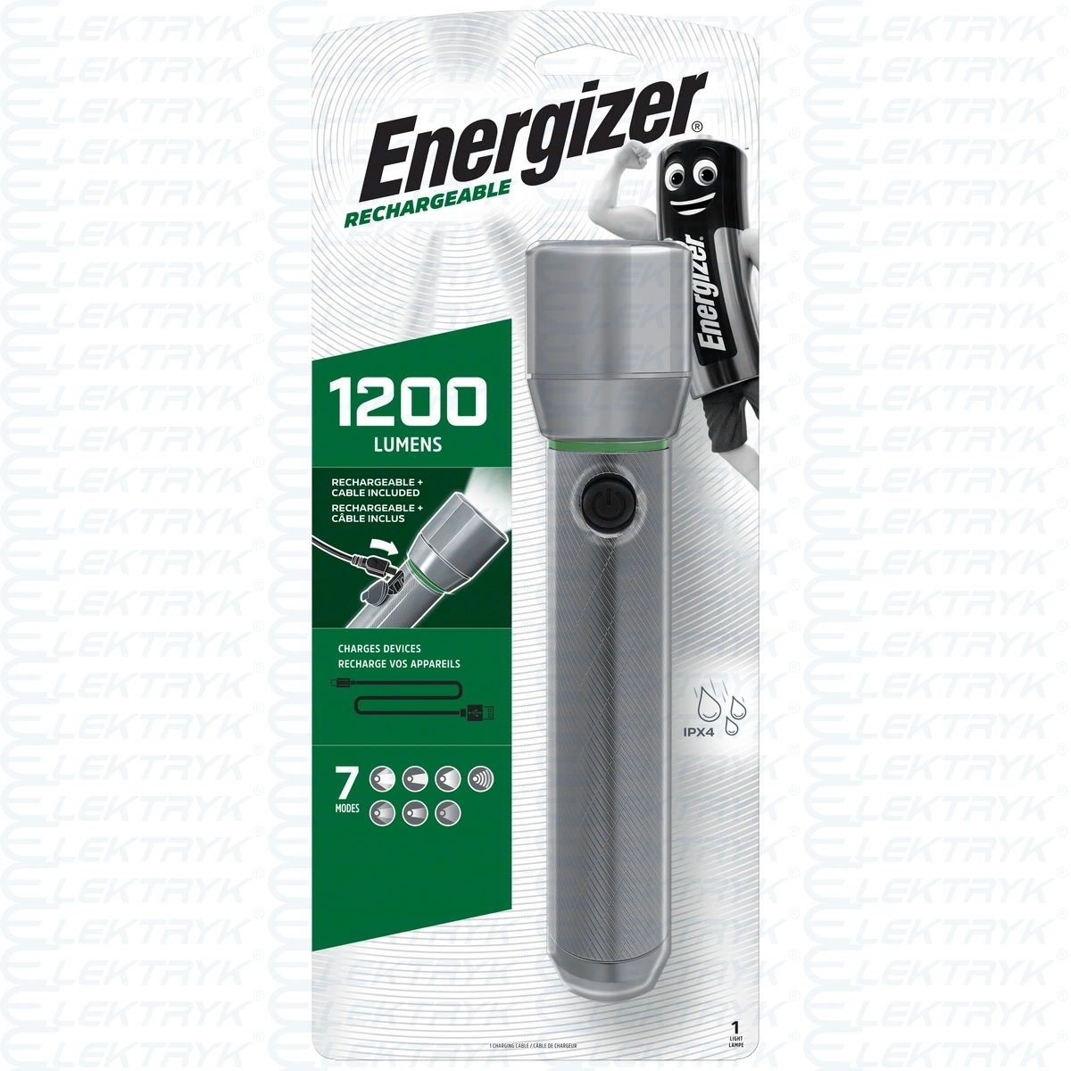 ENERGIZER LATARKA ŁADOWALNA METAL VISION HD RECH 1000lm