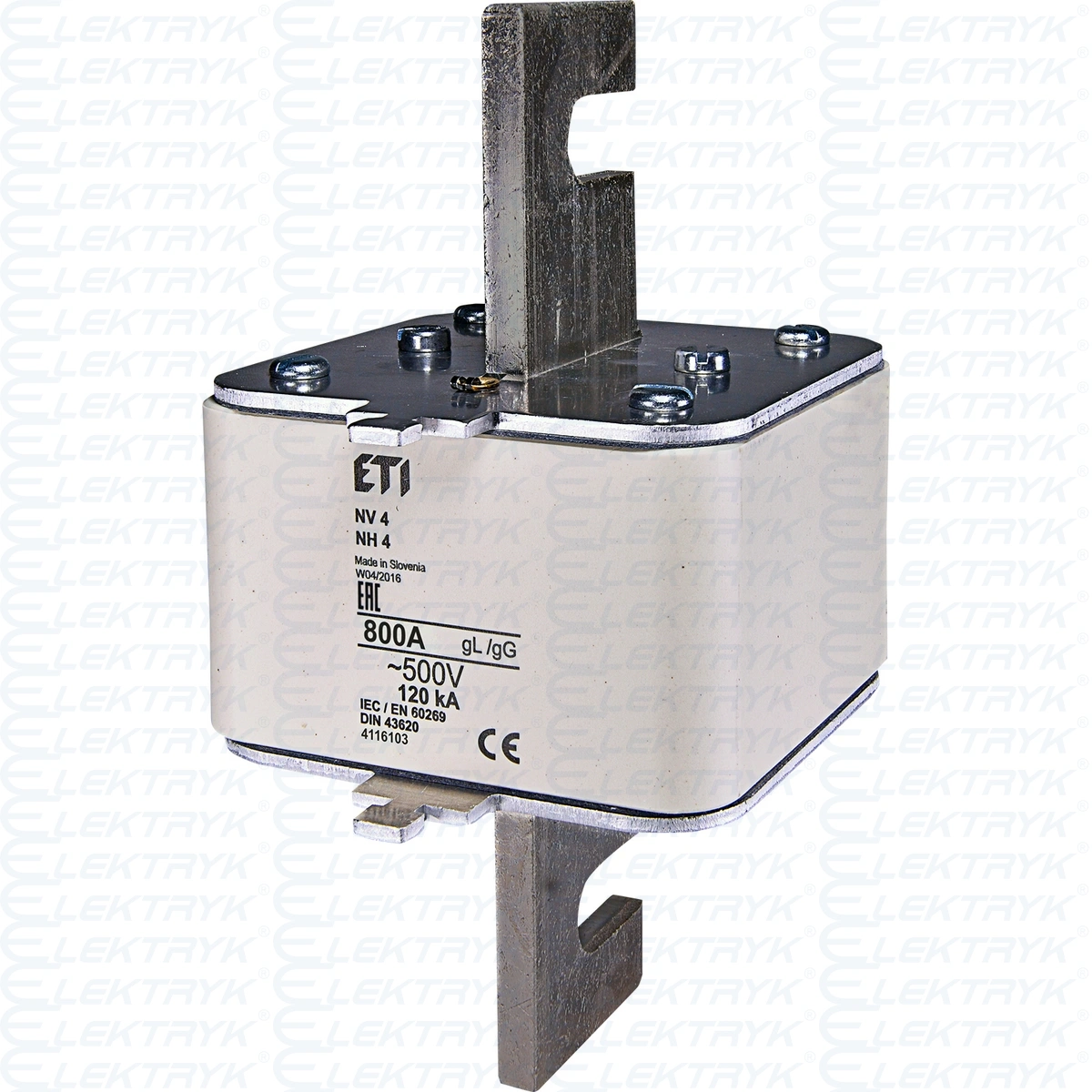 WT-4/GG Wkładka topikowa 800A przemysłowa zwłoczna