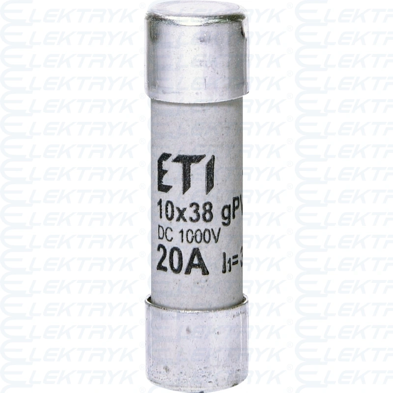 CH 10X38 GPV 20A PV-20 WKŁADKA TOPIKOWA CYLINDRYCZNA PV 1000V DC
