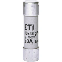 CH 10X38 GPV 20A PV-20 WKŁADKA TOPIKOWA CYLINDRYCZNA PV 1000V DC