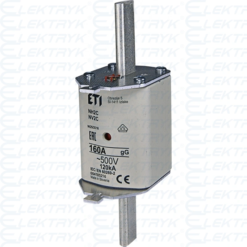 Wkładka topikowa 160A WT-2C/gG NH2C gG 160A/500V