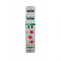 PCU-510DUO przekaźniki czasowewielofunkcyjny, styki: 2P , U=230V lub 24V, I=2x5A, 1 moduł