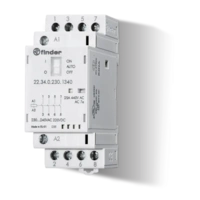 22.34.0.230.4320 Stycznik modułowy 25A 4Z 230V AC/DC wskaźnik zadziałania + LED styk AgSnO2