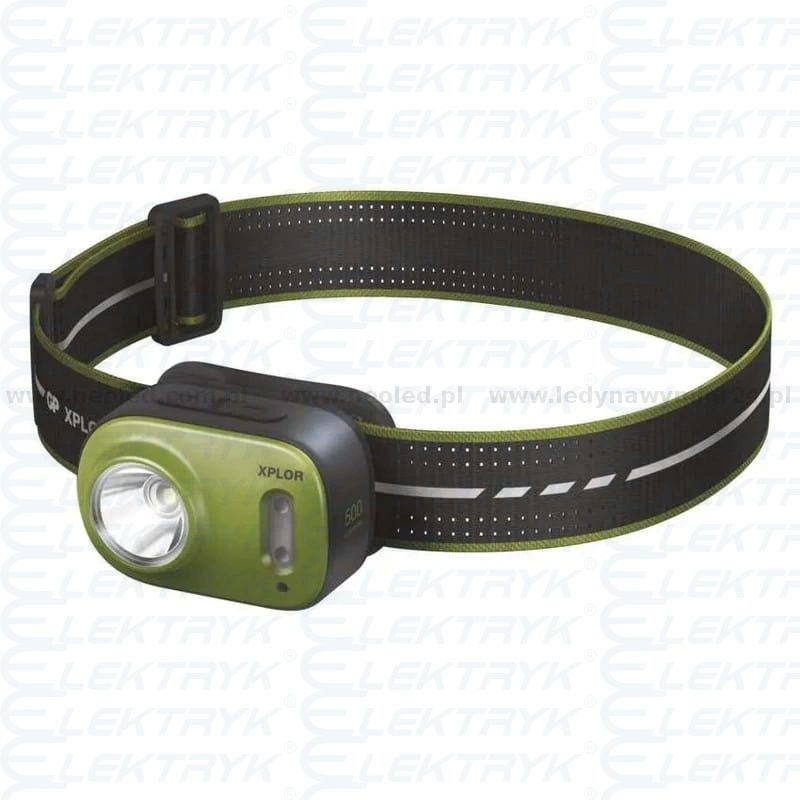 Latarka czołowa LED Xplor PHR17 ładowalna 500lm 85m IPX6 GP USB-C