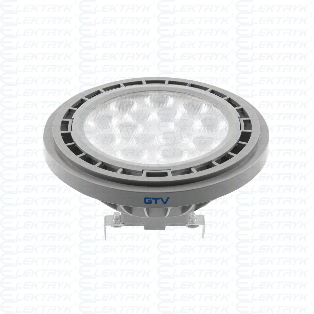 ŹRÓDŁO ŚWIATŁA LED, A-G, AR111, 4000K, G53, 12,5W, DC12V,40°, 1250lm, szary