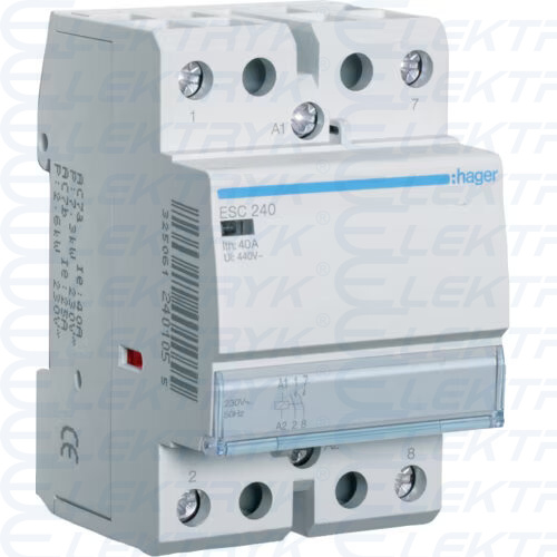 Stycznik 230VAC 2NO 40A AC-7a/b