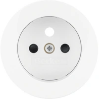 Płytka czołowa do gniazda z/u biały, połysk, R.Clasic