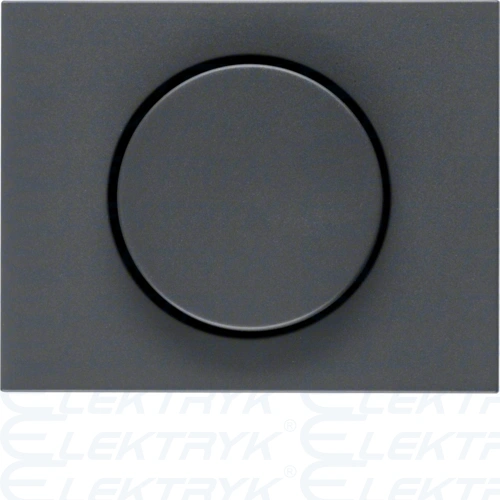 K.1 Płytka czołowa z pokrętłem regulacyjnym do ściemniacza obrotowego, antracyt mat, lakierowany