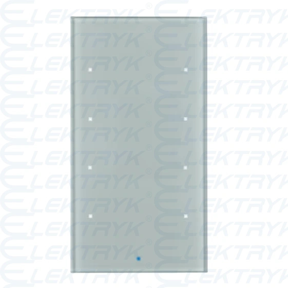 KNX TS Sensor dotykowy 4-krotny, szkło, alu