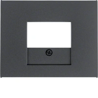 K.1 Płytka czołowa do gniazda głośnikowego i gniazda ładowania USB, antracyt