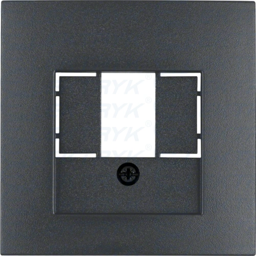 B.x Płytka czołowa do gniazda głośnikowego i gniazda ładowania USB, antracyt mat