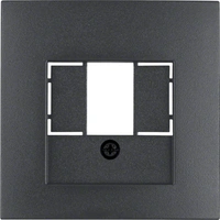 B.x Płytka czołowa do gniazda głośnikowego i gniazda ładowania USB, antracyt mat