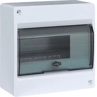 IC2 Rozdzielnica 1x8M n/t, IP40, drzwi transparentne