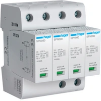 SPD Ogranicznik przepięć T1+T2 MOV 4P sieć TN-S Iimp=50 kA Up≤1,5kV