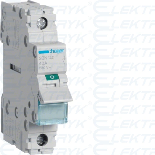 Modułowy rozłącznik izolacyjny 1P 40A 230VAC