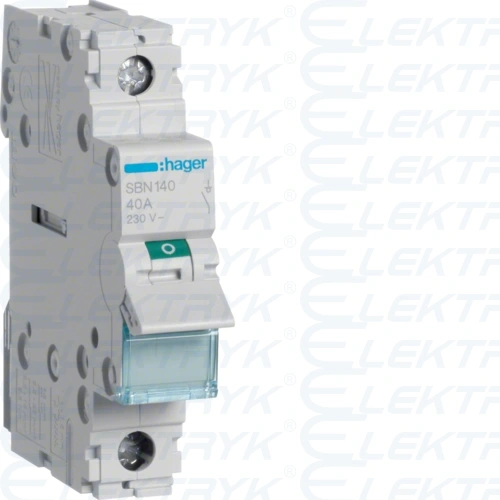 Modułowy rozłącznik izolacyjny 1P 40A 230VAC